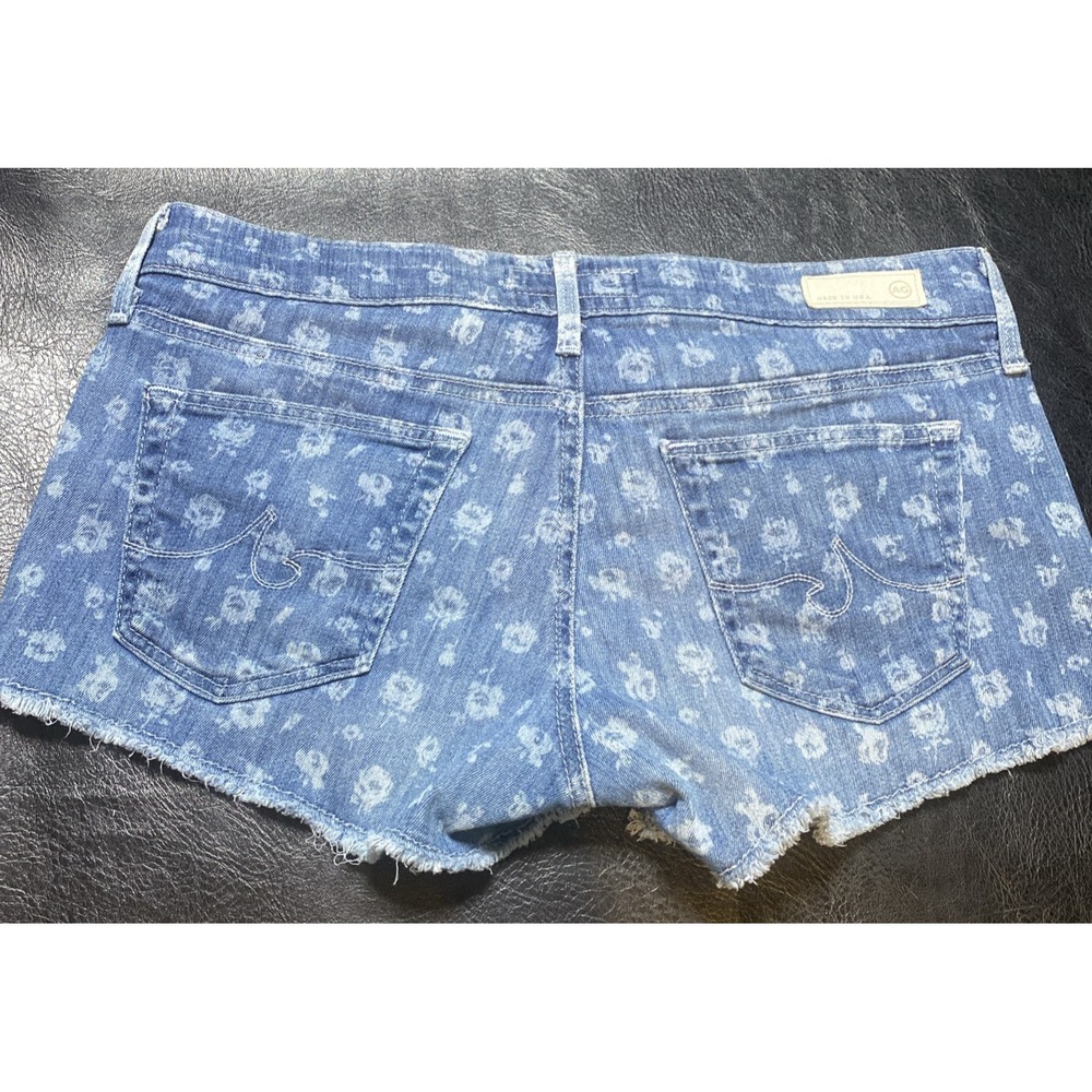 AG Adriano Goldschmied Liberty of London Denim flowers booty shorts SIZE 27 - Picture 6 of 9